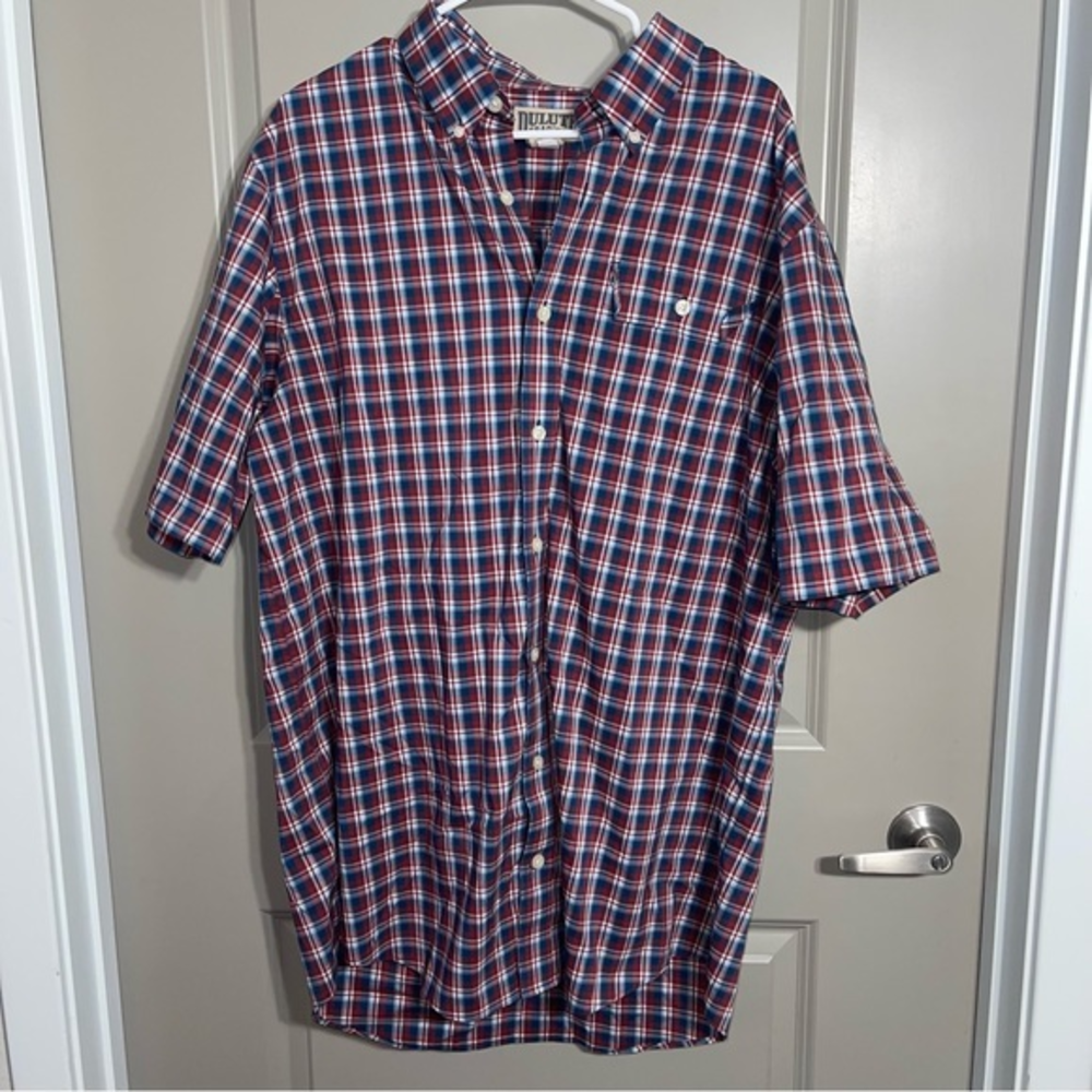 Duluth Trading Co Men's COOLMAX Wrinklefighter Short Sleeve Shirt Size LT‎